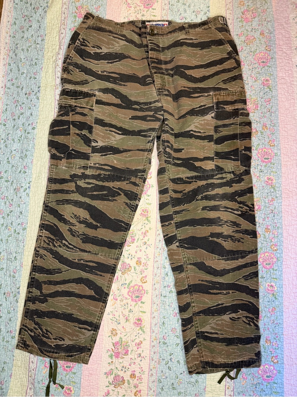VTG Propper Tiger Stripe Camo Cargo Utility Military Combat Pants Trousers LG
